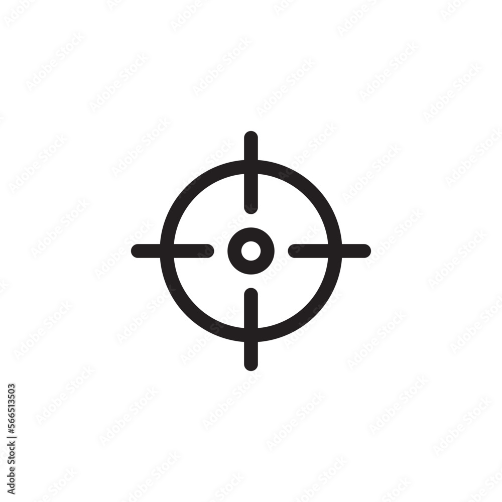 Target icon vector logo design template Target icon vector logo design template