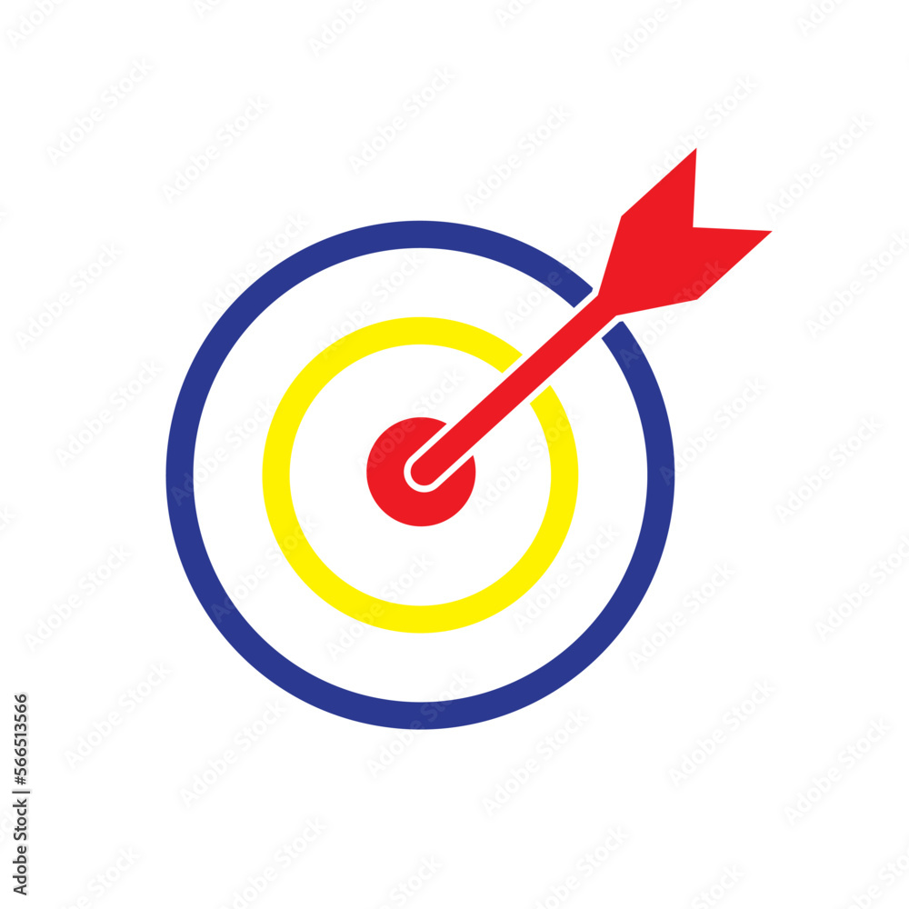 Target icon vector logo design template Target icon vector logo design template