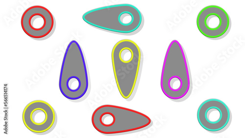 Forme 3D colorate