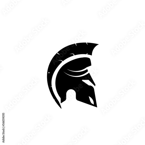 Spartan Warrior Helmet Icon vector design templates