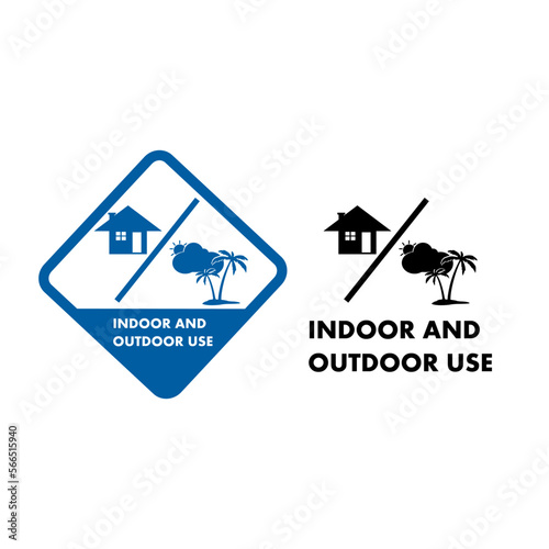 Indoor and outdoor use badge logo design. Suitable for product label