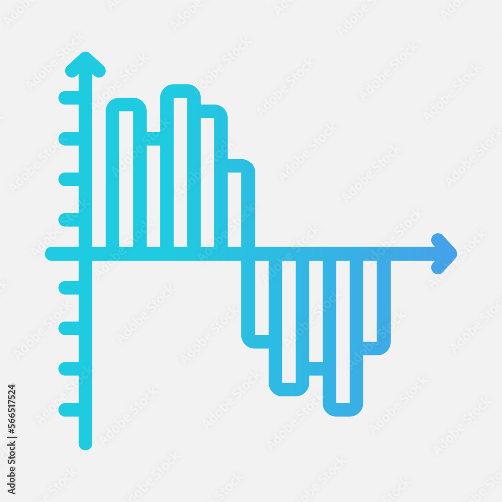 Gantt chart icon in gradient style, use for website mobile app presentation Gantt chart icon in gradient style, use for website mobile app presentation
