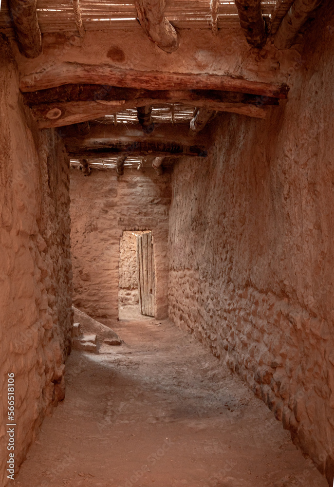 Alula Old Town City, Saudi Arabia. Alula's 900 years old House in the restored area of the Town in Saudi Arabia. Medinah Area. 