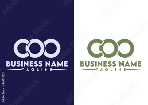 Letter COO logo design vector template, COO logo