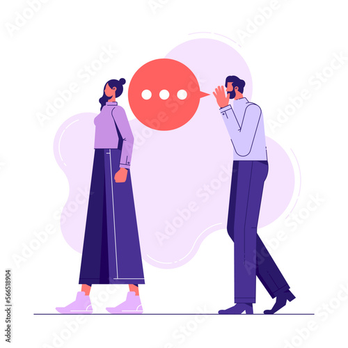 Marketing strategy, word of mouth people tell friend about good product and service,  tell story or communication concept