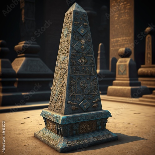 Fototapeta Egyptian obelisks symbols