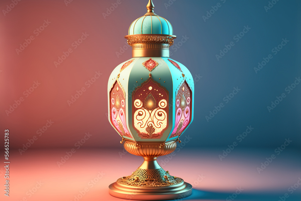 Festive greeting card, invitation for Muslim holy month Ramadan Kareem. Generative AI illustration. Festive greeting card, invitation for Muslim holy month Ramadan Kareem. Generative AI illustration.