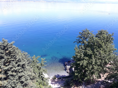 The beautiful and clean Adriatic sea, viewed from Lovran, Croatia