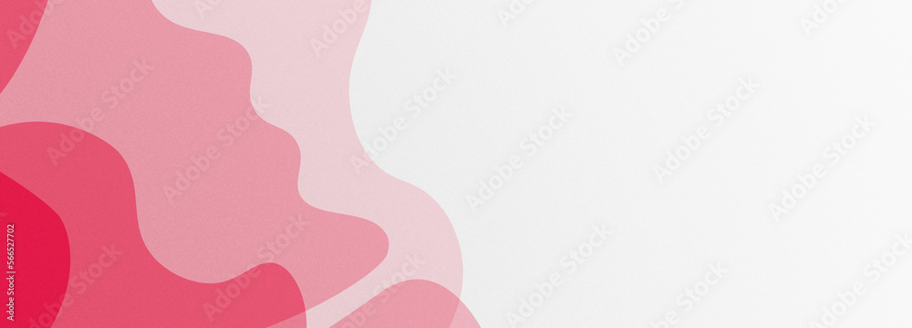 Abstract geometrical reddigital web horizontal banner design template blank with place for text. Waves liquid shapes.