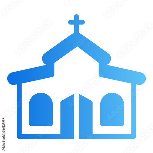 church gradient icon