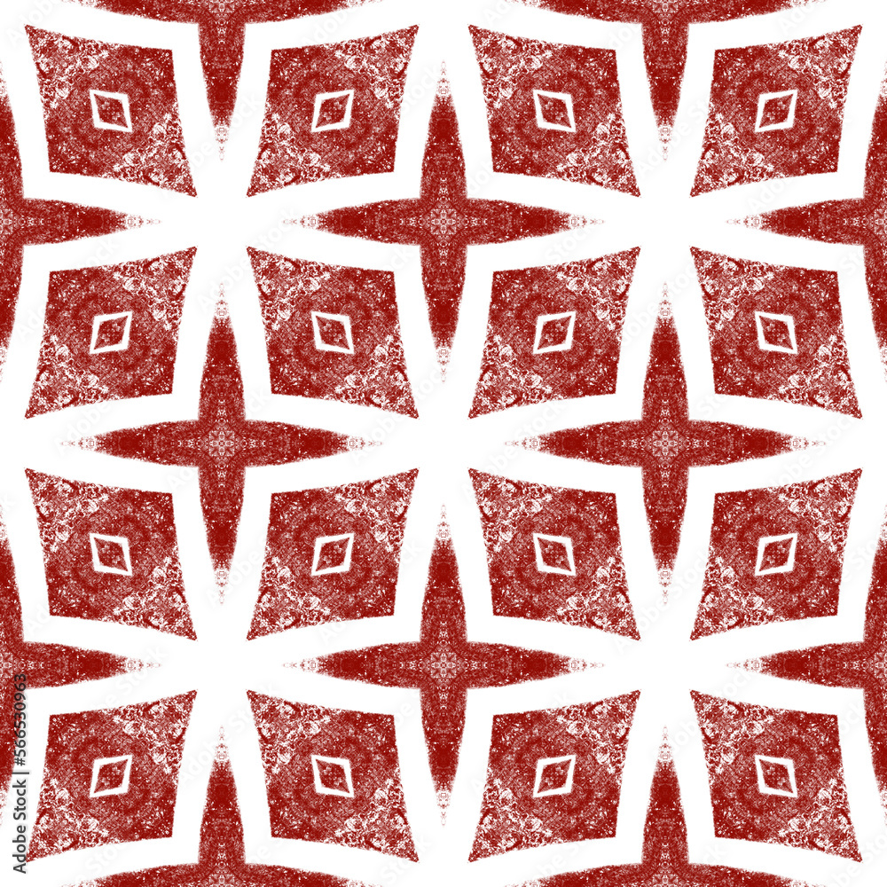 Geometric seamless pattern. Wine red symmetrical Geometric seamless pattern. Wine red symmetrical