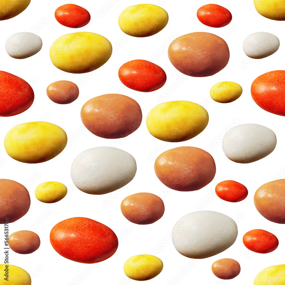 Colorful candy dragees on a white background Colorful candy dragees on a white background