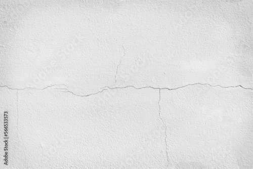 Wallpaper Mural Old plaster white wall surface crack texture vintage, grunge background Torontodigital.ca