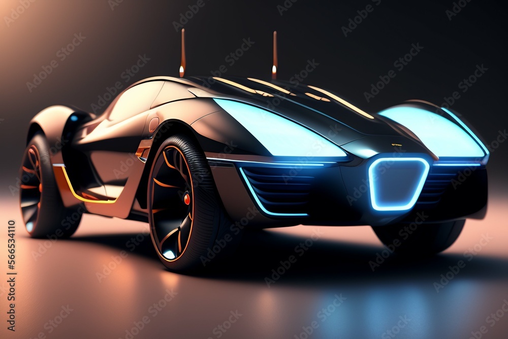 A futuristic Car, 8k, detailed, Realistic
