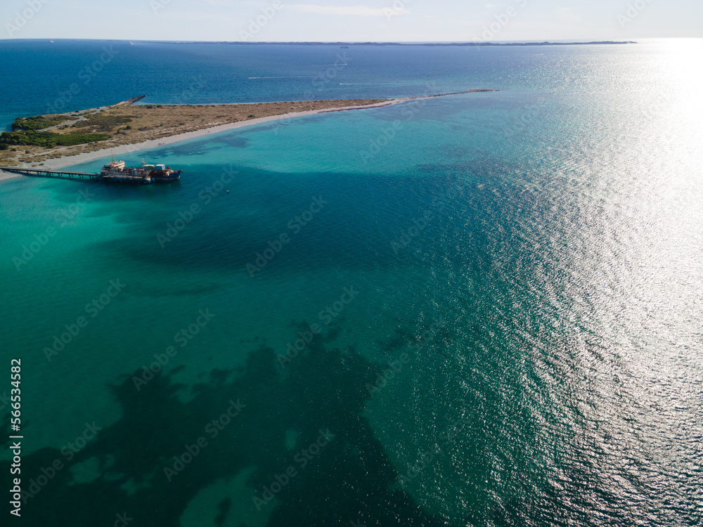 View of woodman point from above - western Australia