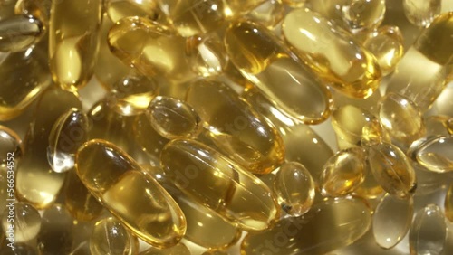 Vitamins D, capsules omega 3, macro