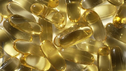 Vitamins D, capsules omega 3, macro