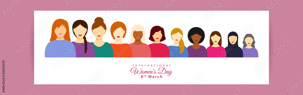 Vector illustration for International Women's Day 8 March background Vector illustration for International Women's Day 8 March background