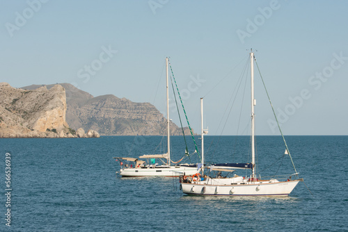 yacht in the bay