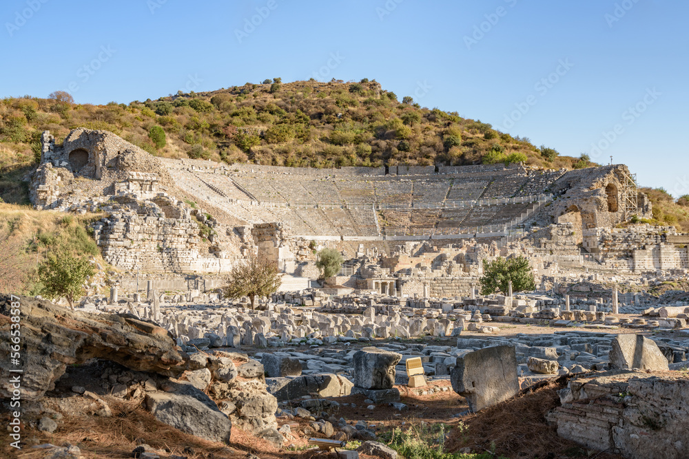The Theatre of Ephesus (Efes) at Selcuk, Izmir Province, Turkey