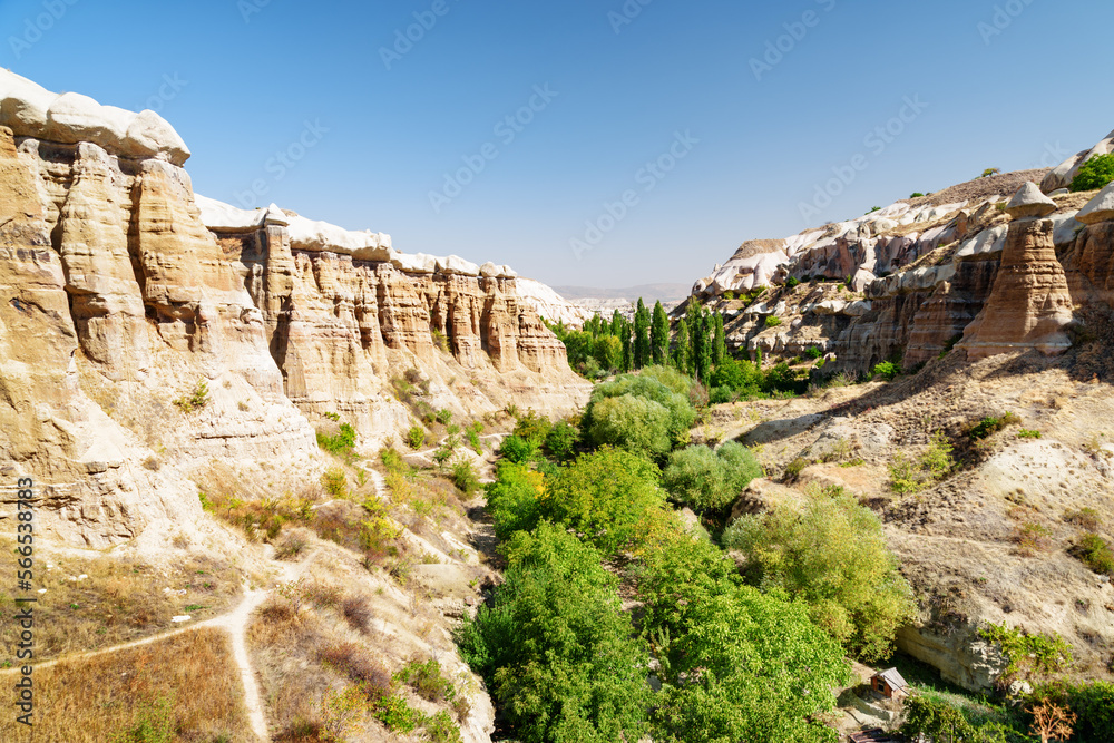 Fototapeta premium Awesome landscape of the Pigeon valley in Cappadocia, Turkey