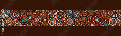 Hand drawn abstract seamless pattern, ethnic background, african style - great for textiles, banners, wallpapers, wrapping - vector design