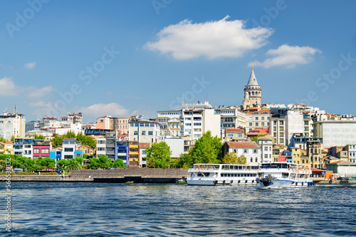 Istanbul skyline. Amazing view of the Galata Tower.