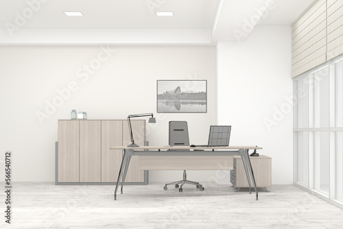 VIP office furniture color grid 3D rendering