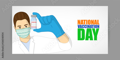 Vector illustration for National vaccination Day
