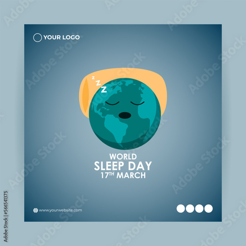 Vector illustration for World Sleep Day
