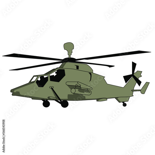 military helicopter landing vector design