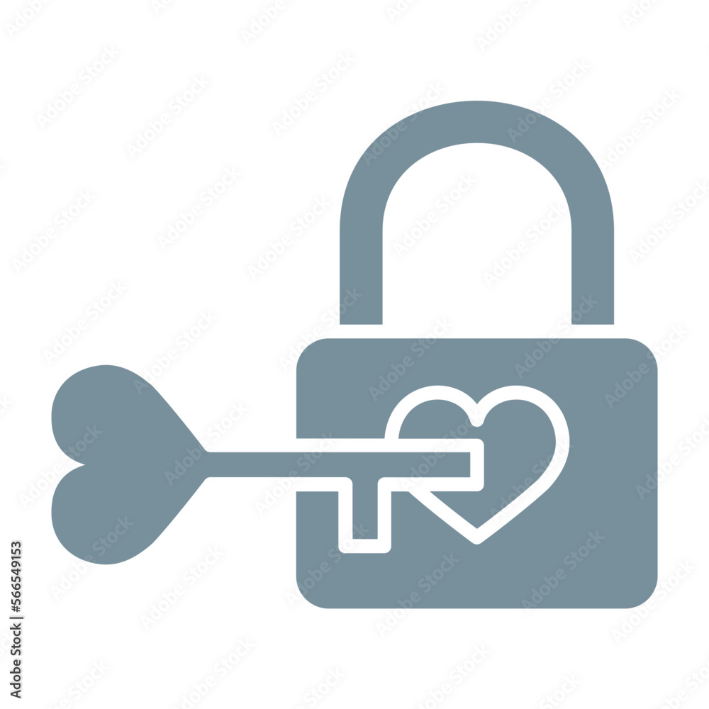 Padlock Multicolor Glyph Icon Padlock Multicolor Glyph Icon