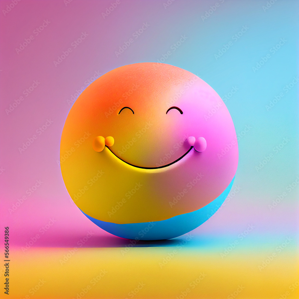 vibrant smiley face