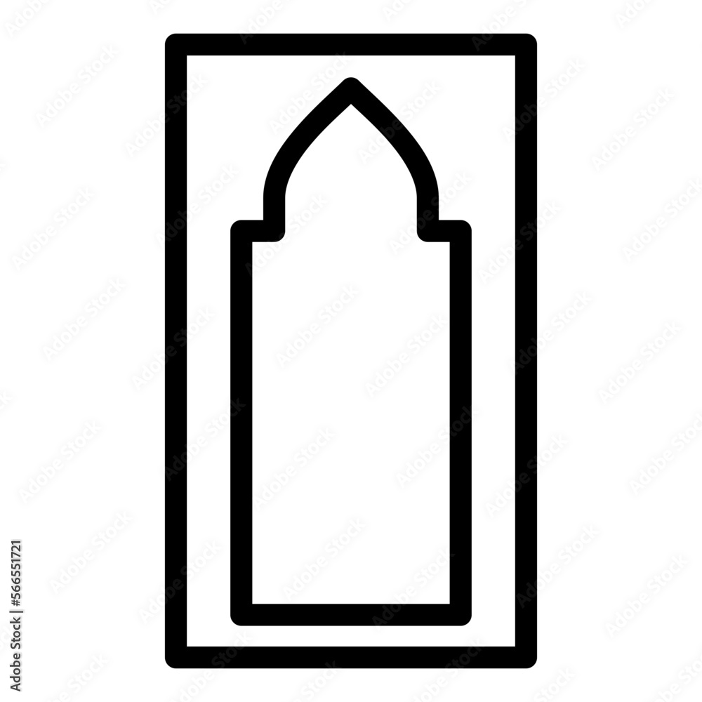 prayer mat icon high quality black perfect vector style vector prayer mat icon high quality black perfect vector style vector