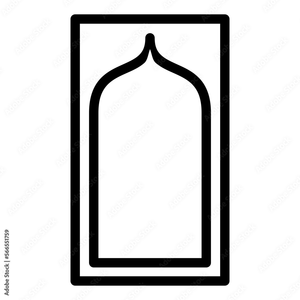 prayer mat icon high quality black perfect vector style vector prayer mat icon high quality black perfect vector style vector