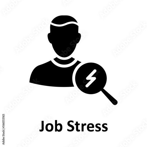 Occupational stress, pressure Vector Icon which can easily modify or edit


