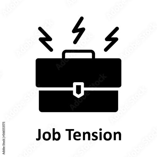Job tension, portfolio Vector Icon which can easily modify or edit


