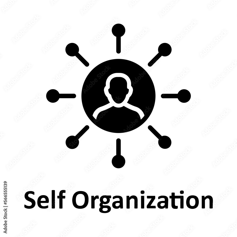 Personality, self organization Vector Icon which can easily modify or edit

