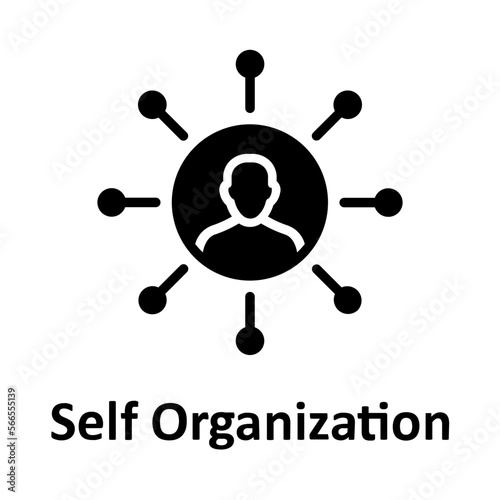 Personality, self organization Vector Icon which can easily modify or edit

