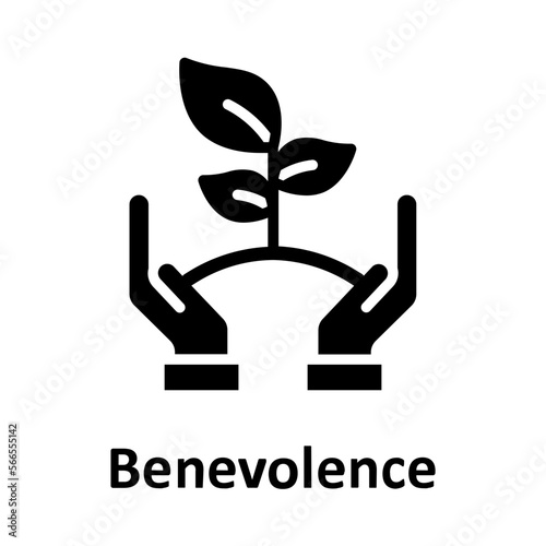 Benevolence, care Vector Icon which can easily modify or edit
