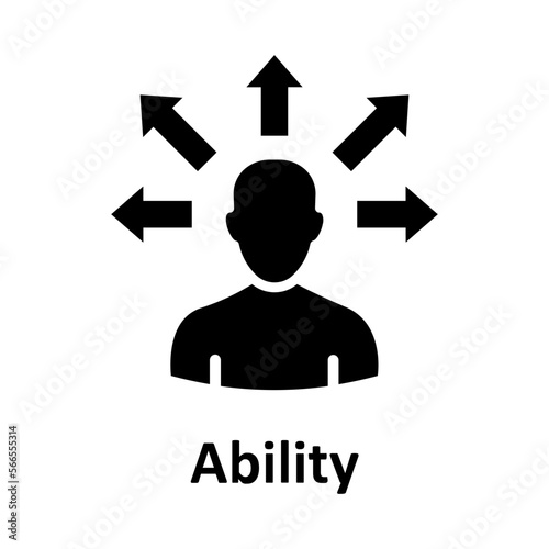 Ability, capability Vector Icon

