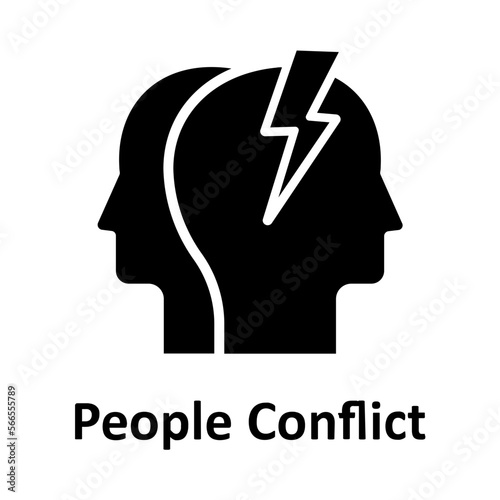 Business conflict, clash Vector Icon