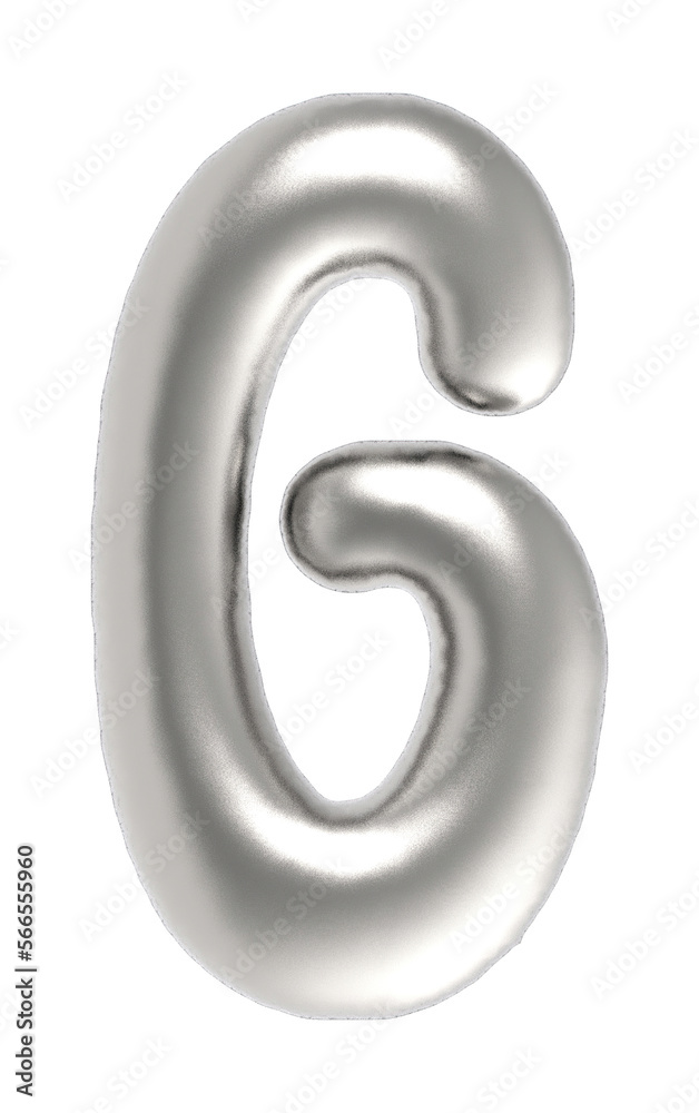 Letter G uppercase metallic inflated font isolated Letter G uppercase metallic inflated font isolated