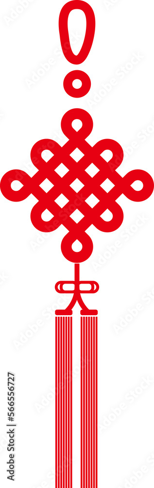 Chinese knotting art. Chinese traditional decorative knot design elements.