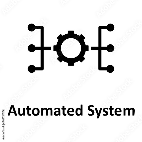 Automate, automated system Vector Icon

