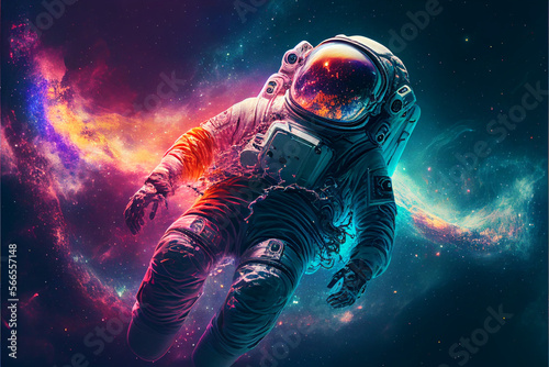 astronaut in space © Andrii Yablonskyi