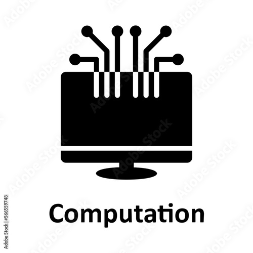 Computation, division Vector Icon

