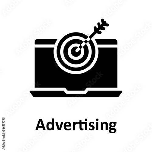 Advertising, bullseye Vector Icon

