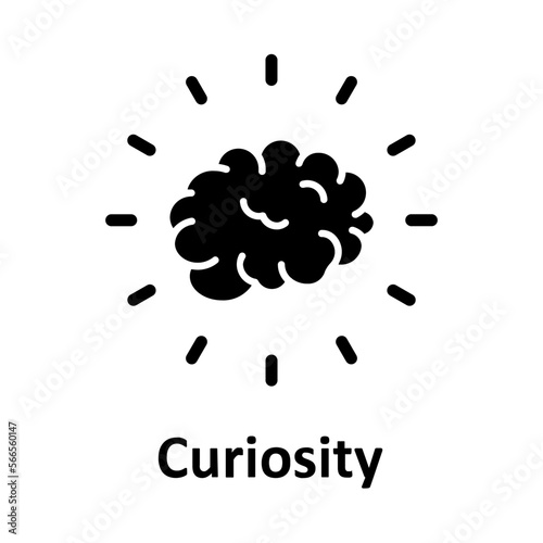 Brainstorming, curiosity Vector Icon

