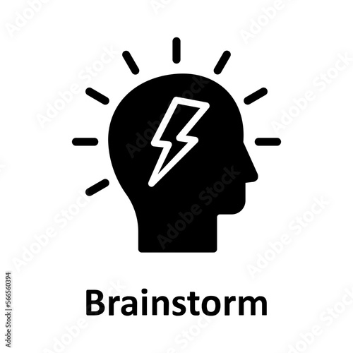 Brainstorm, brainwash Vector Icon

